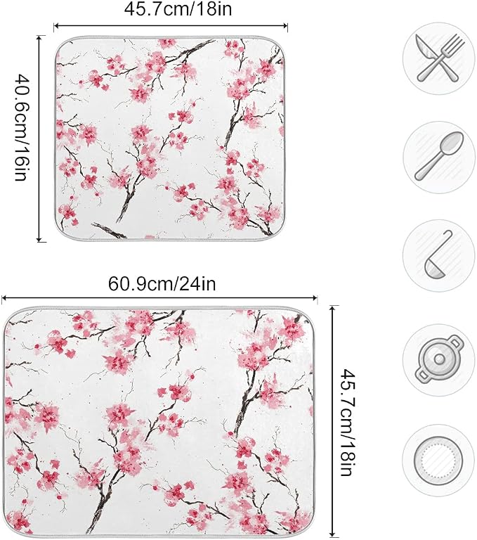 33 Pink Watercolor Cherry Blossom