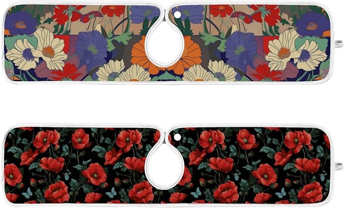Japanese Purple Red Poppy Poppy Butterfly Leaf