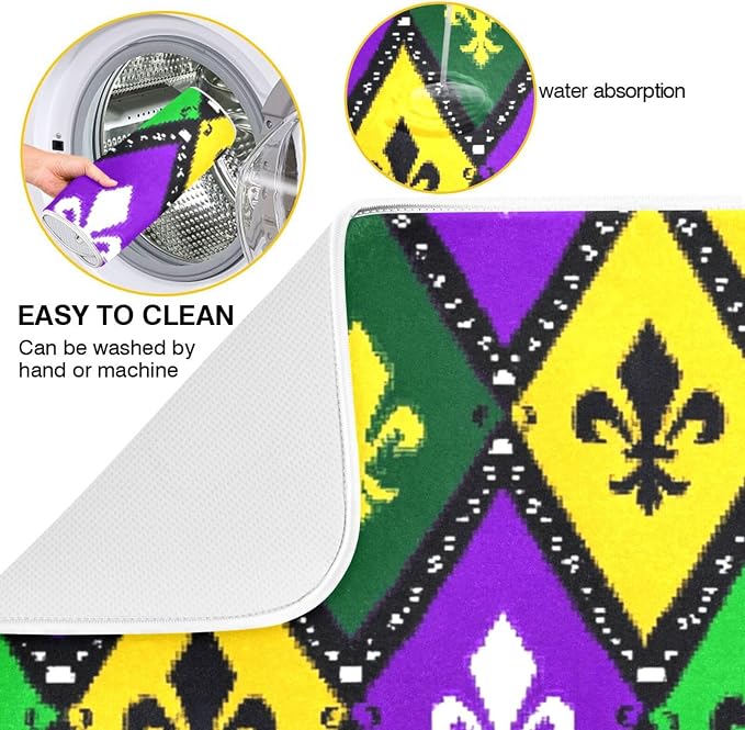 mardi gras fleur-de-lis diamond