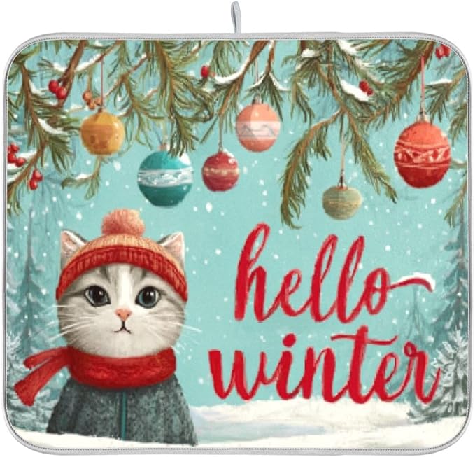 cat in christmas attire