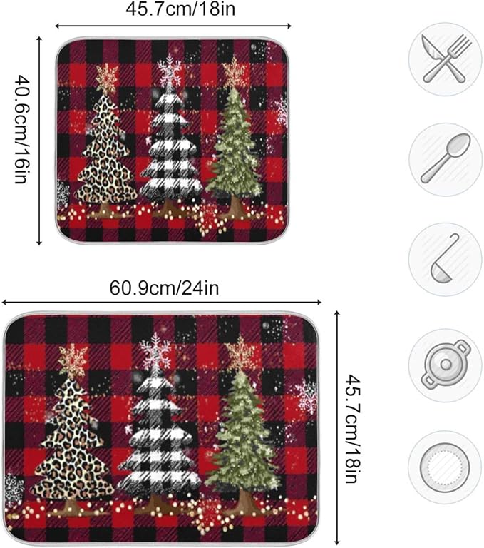 christmas trees plaid