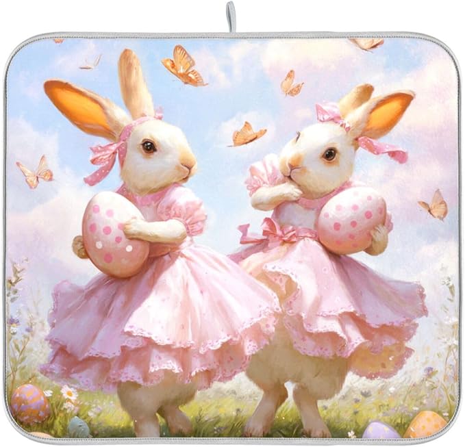 Dreamy Pink Easter Bunny Egg