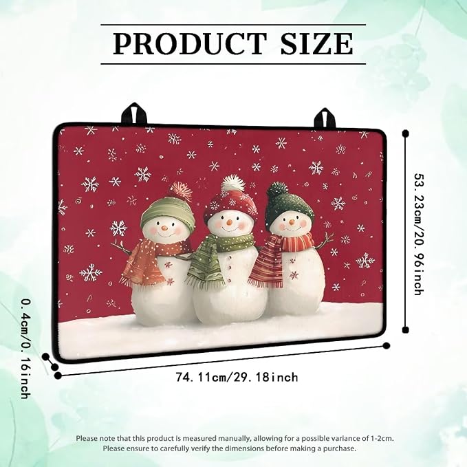 Christmas Snowmen with Snowflakes