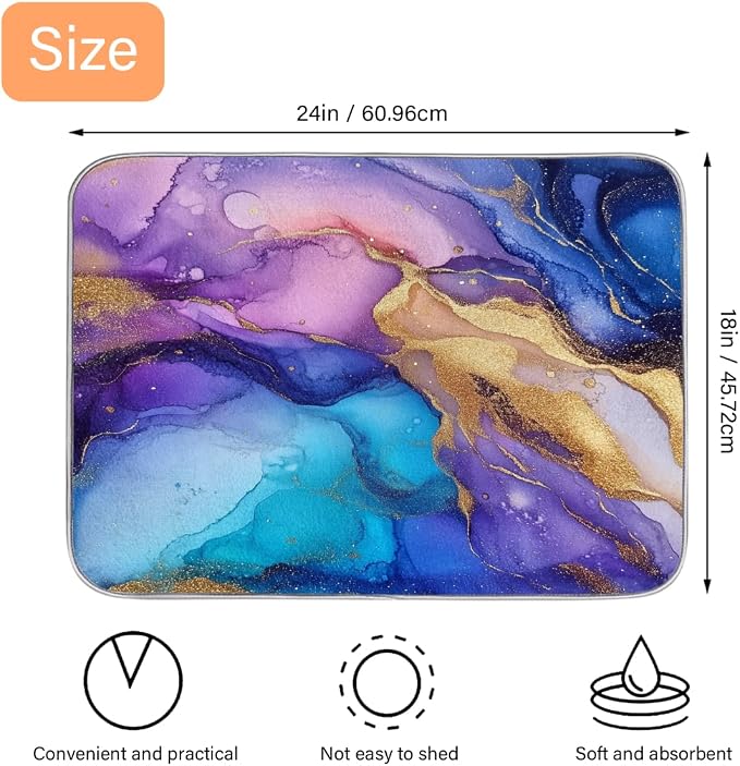 Abstract Purple Blue Marble