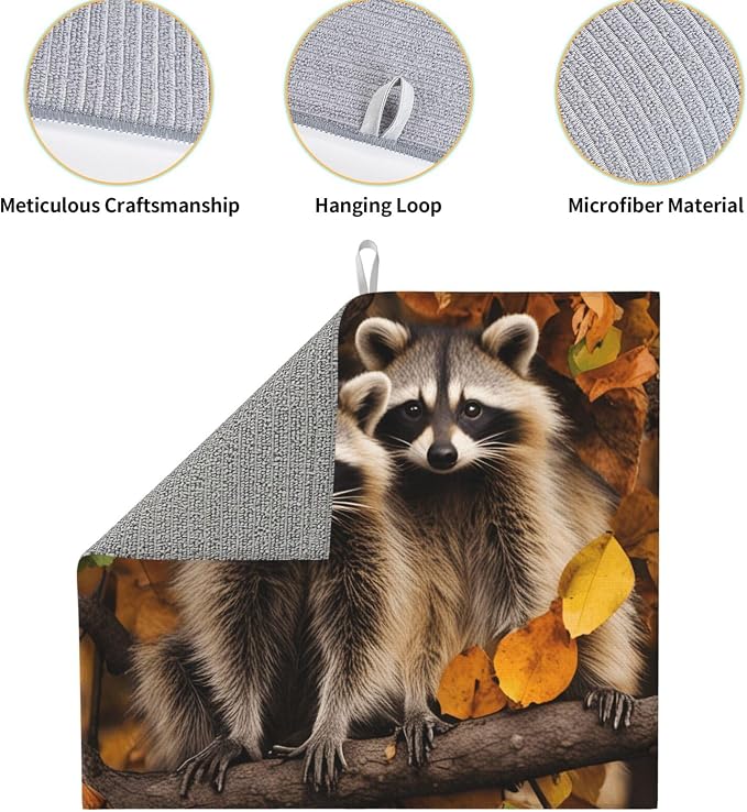 Autumn Leaf Brown Raccoons