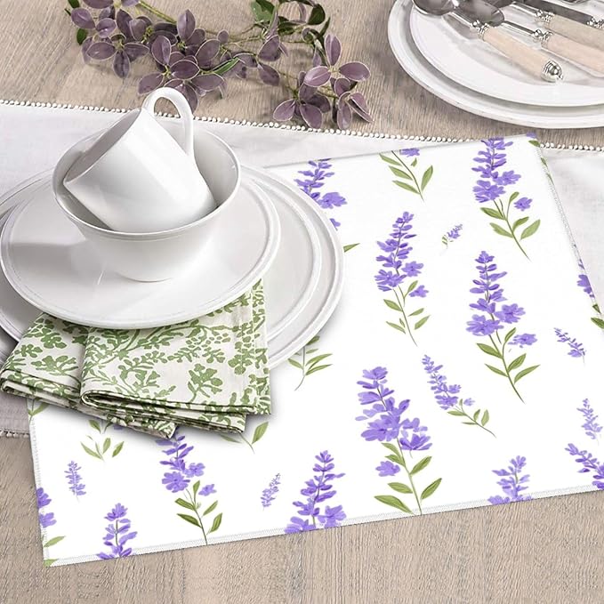 Lavender White Pattern