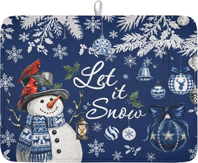 Christmas-blue snow
