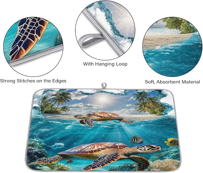 Ocean Turtles Swimming