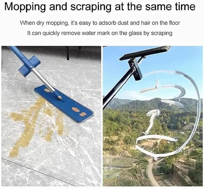 Blue Mop+4pcs Rag