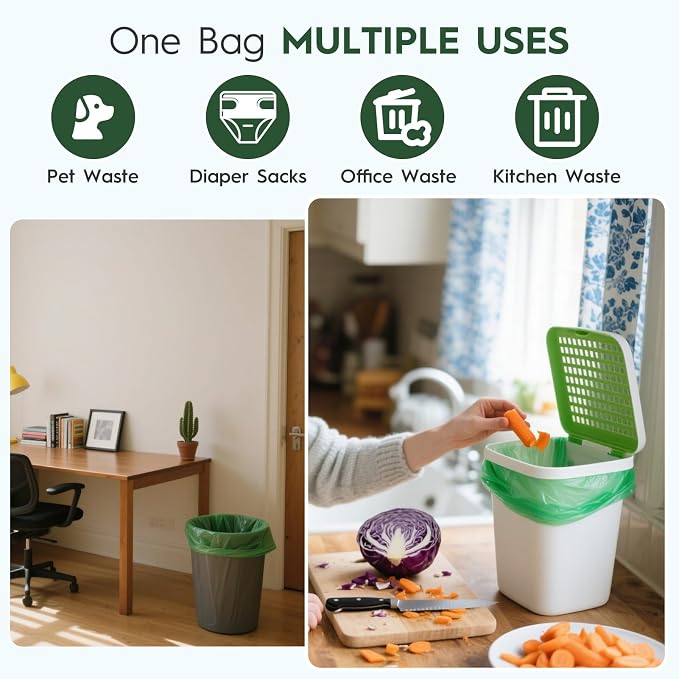 3 Gal, Handles Bags, 80 Count