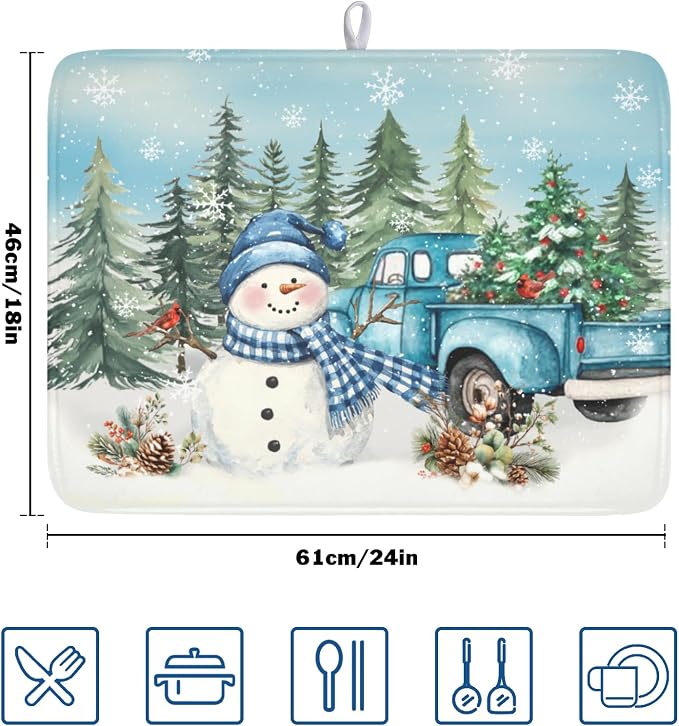 Blue Snowman Truck