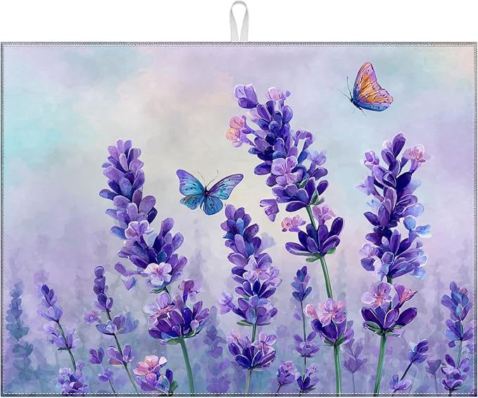 Watercolor Lavender Purple Flower