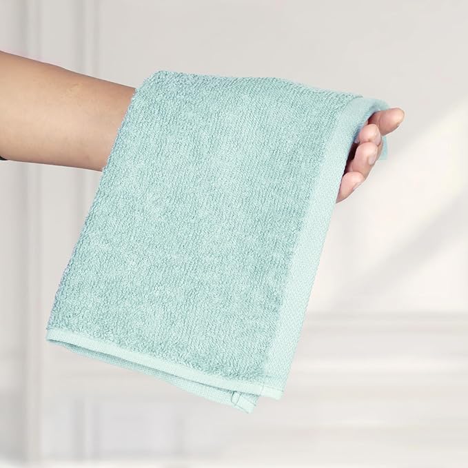 Seafoam Green, Ice Blue, White