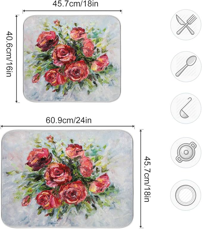 Red Rose Oil Painting