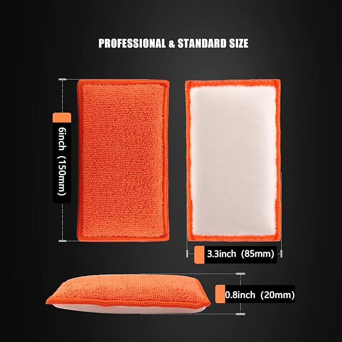 8pcs Car Interior Scrubbing Sponge