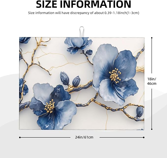 Blue Floral Branch