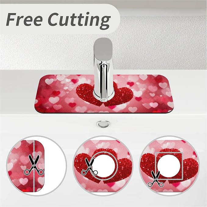 Red Hearts Love Floral