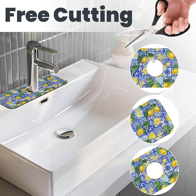 Lemon Mexican Tiles Italian Blue