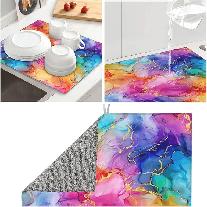 Rainbow Gold Marble