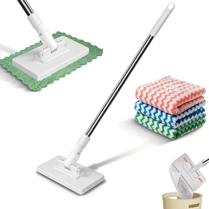 1 Pc Mop + 5 Cloths