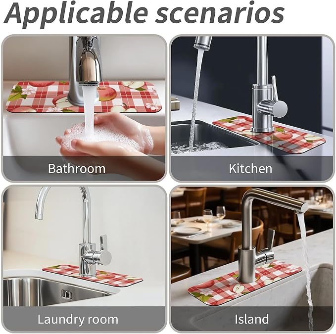 Apple-on a checkered