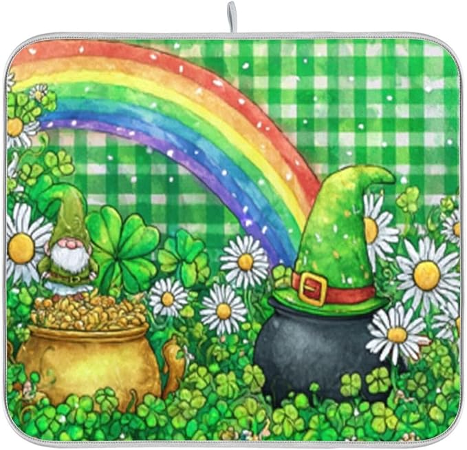 daisies a leprechaun hat clover