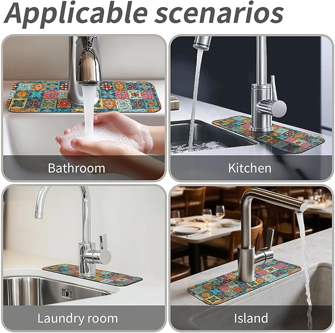Retro mosaic bohemian style