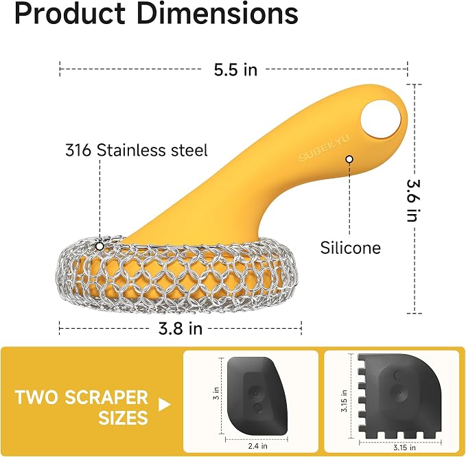 Yellow Scrubber + Scraper