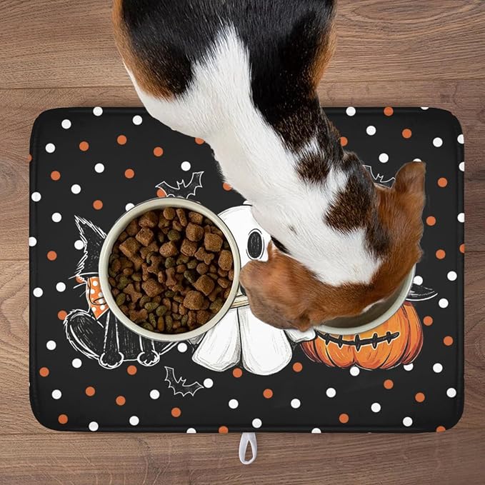 Halloween-cat polka dot
