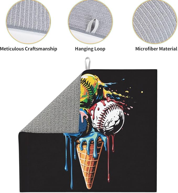 Colorful Baseball Ice Cream