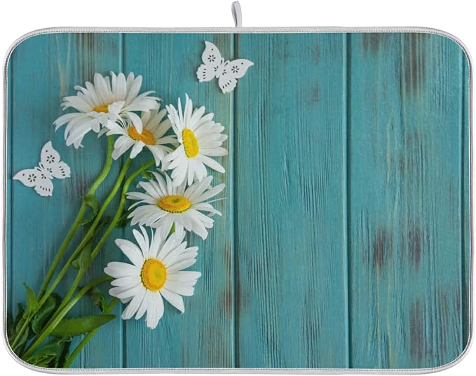 Small Daisies on Wooden Board 25