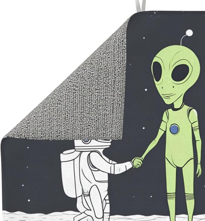 Astronaut Alien Handshake