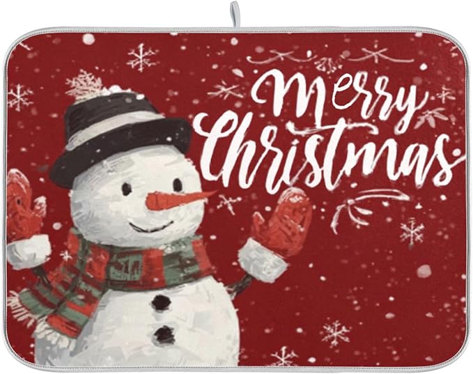 snowman wearing a hat and scarf