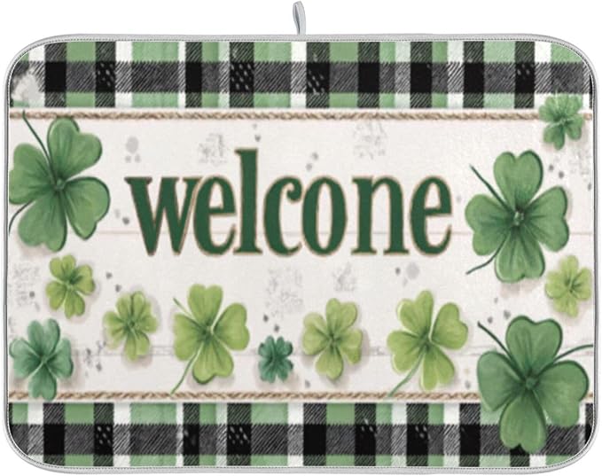 clovers and a plaid welcome