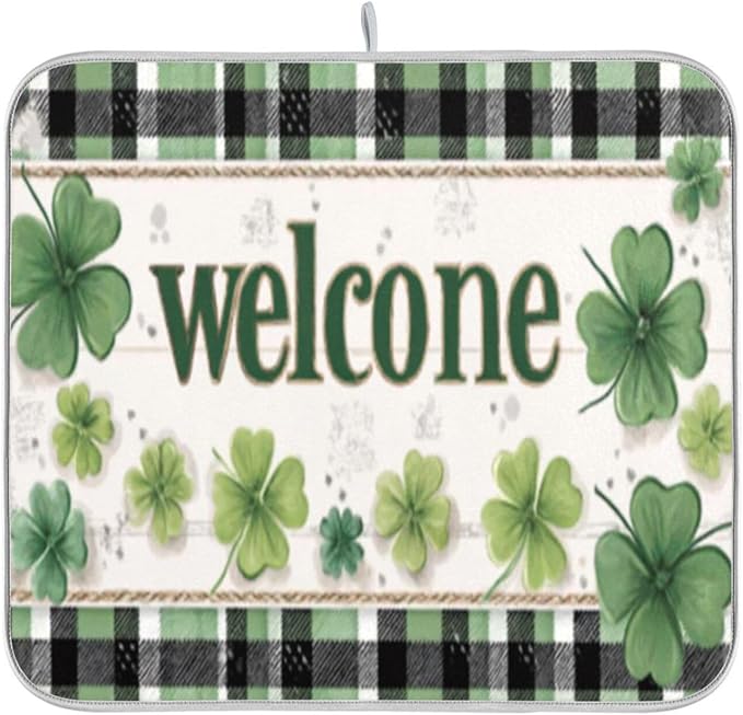 clovers and a plaid welcome