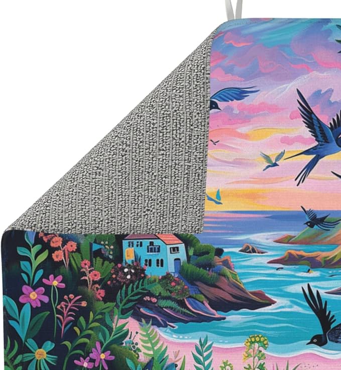 Coastal Bird Flower Field