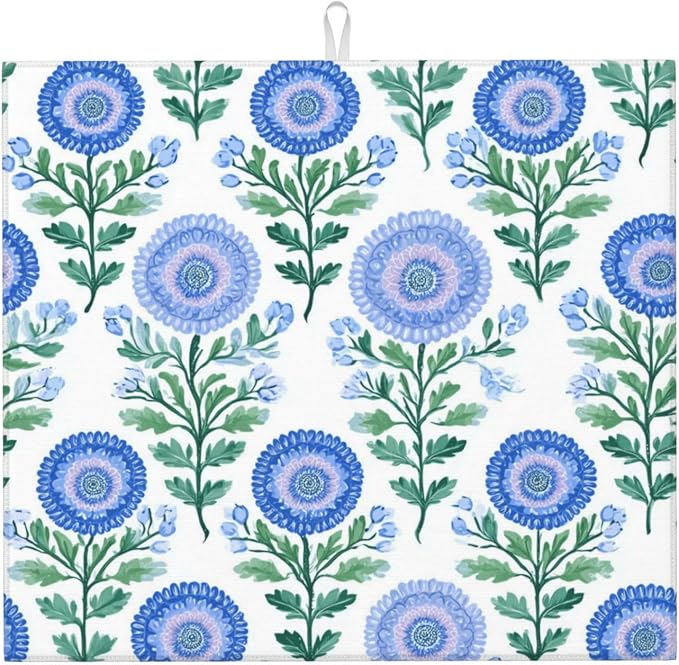 Blue Botanical Waterccolor