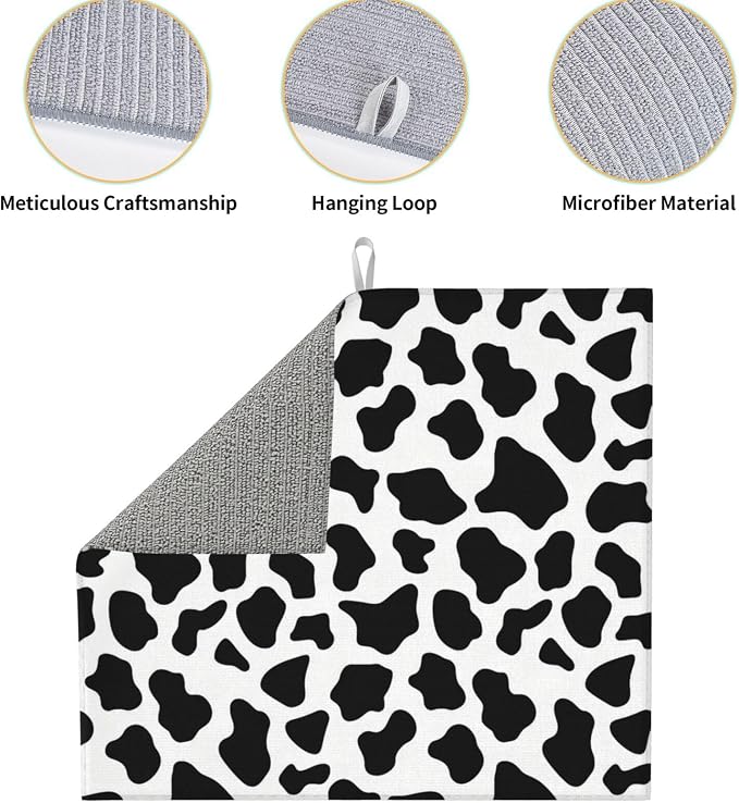 Black White Cow Print