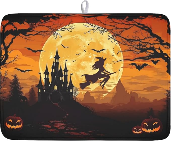 Halloween-witch bats