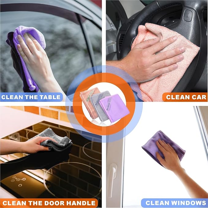Window & Enviro Cloth (Purple & Grey & Pink)