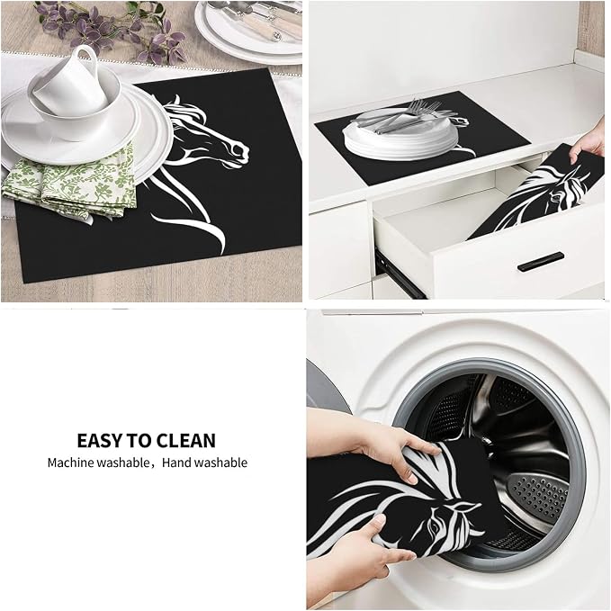 White Horse Silhouette Black