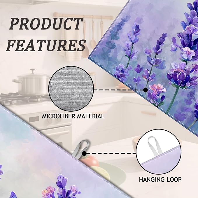Watercolor Lavender Purple Flower