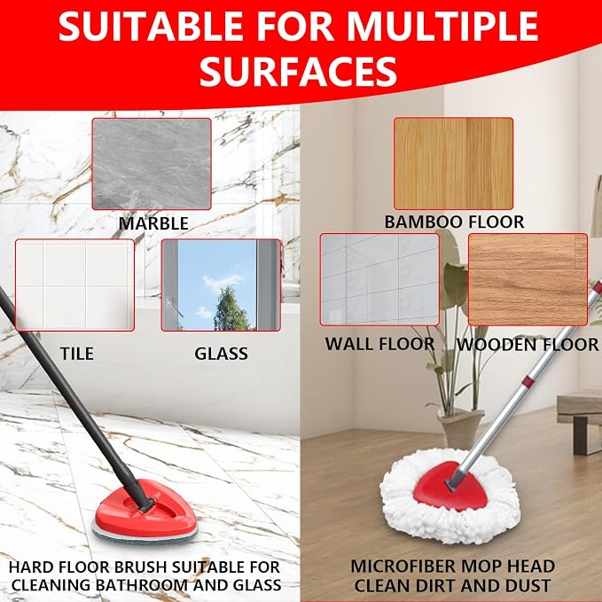 4 Mop Heads+2 Sponge Brush+1 Connector