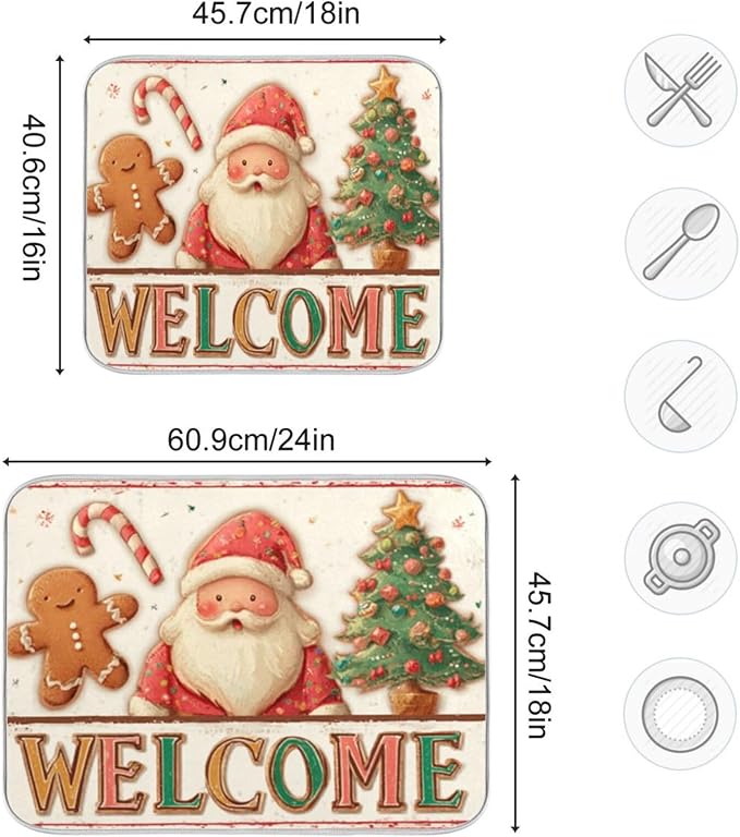 santa claus, a gingerbread man
