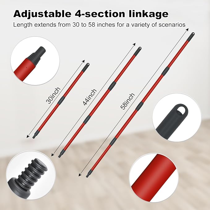 3 Blue Mop Heads + 1 Set Mop Handle ( 2 Tank )