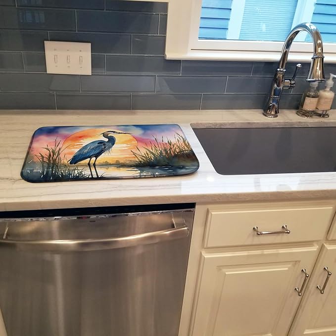 Blue Heron Setting Sun 7503