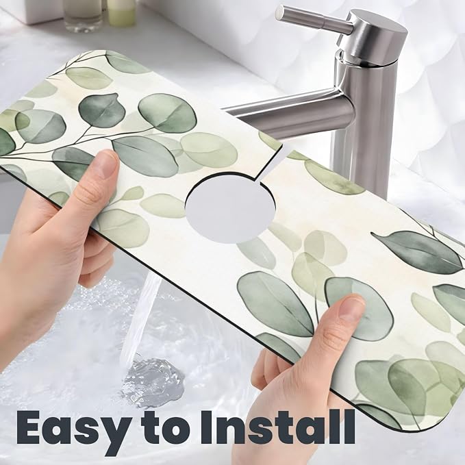 Watercolor Eucalyptus Leaves