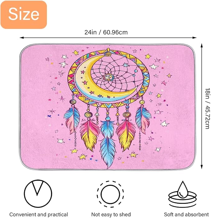Pink Moon Stars Dreamcatcher