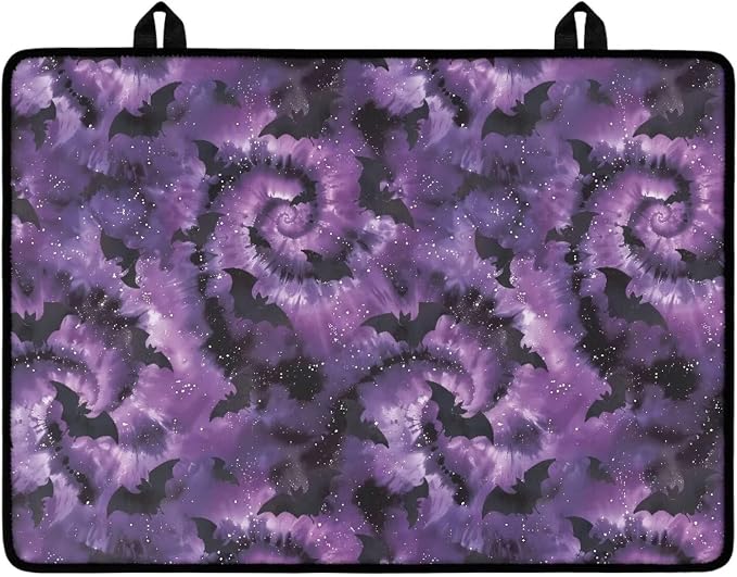 Purple Tie-Dye Halloween Bat