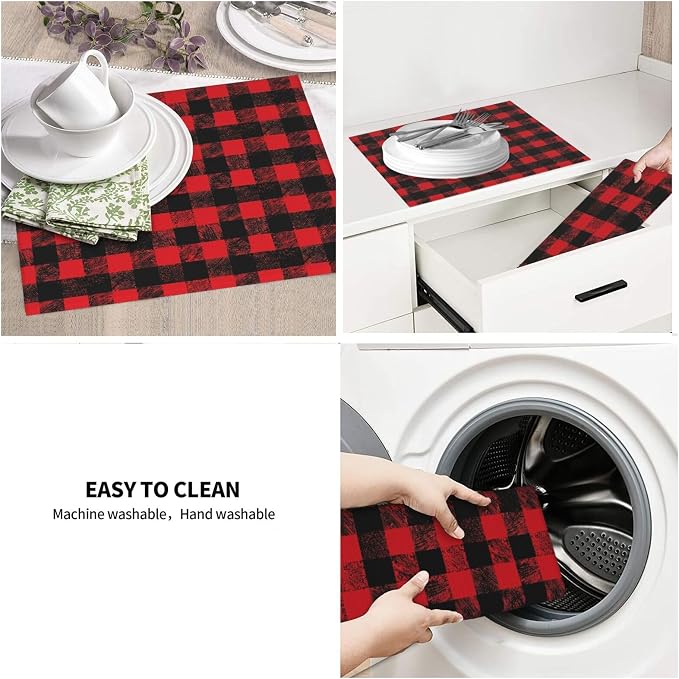 Red Black Buffalo Plaid